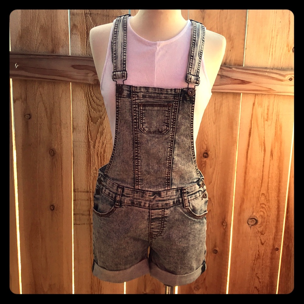 Acid wash overalls
